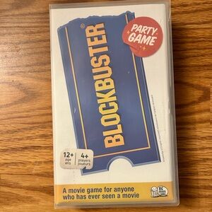 Blockbuster Party Game - Blue and Yellow Game Box